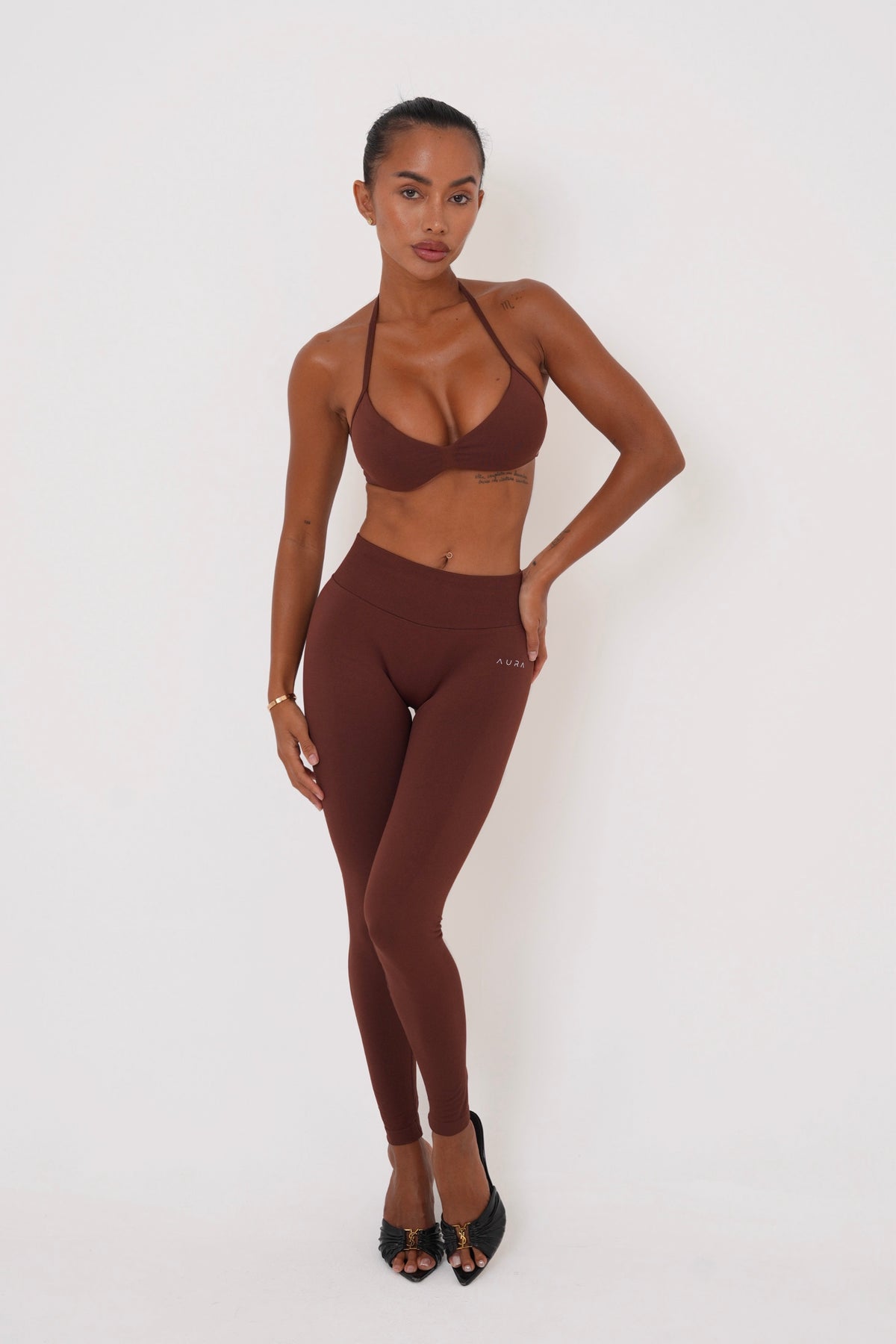 Form Strappy Bra — Cocoa