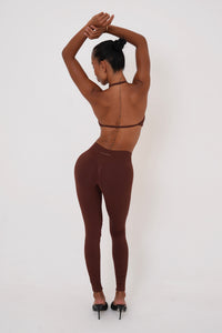 Form Strappy Bra — Cocoa