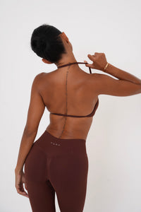 Form Strappy Bra — Cocoa