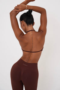 Form Strappy Bra — Cocoa