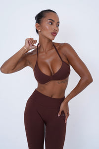 Form Strappy Bra — Cocoa