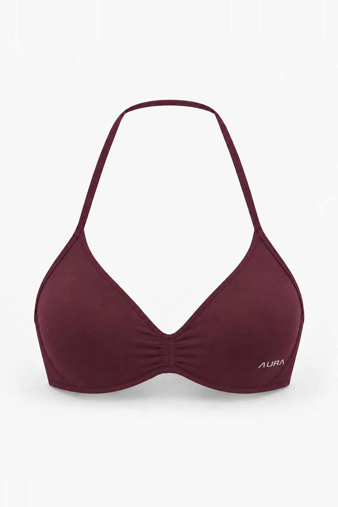 Form Micro Bra, Merlot ghost mannequin