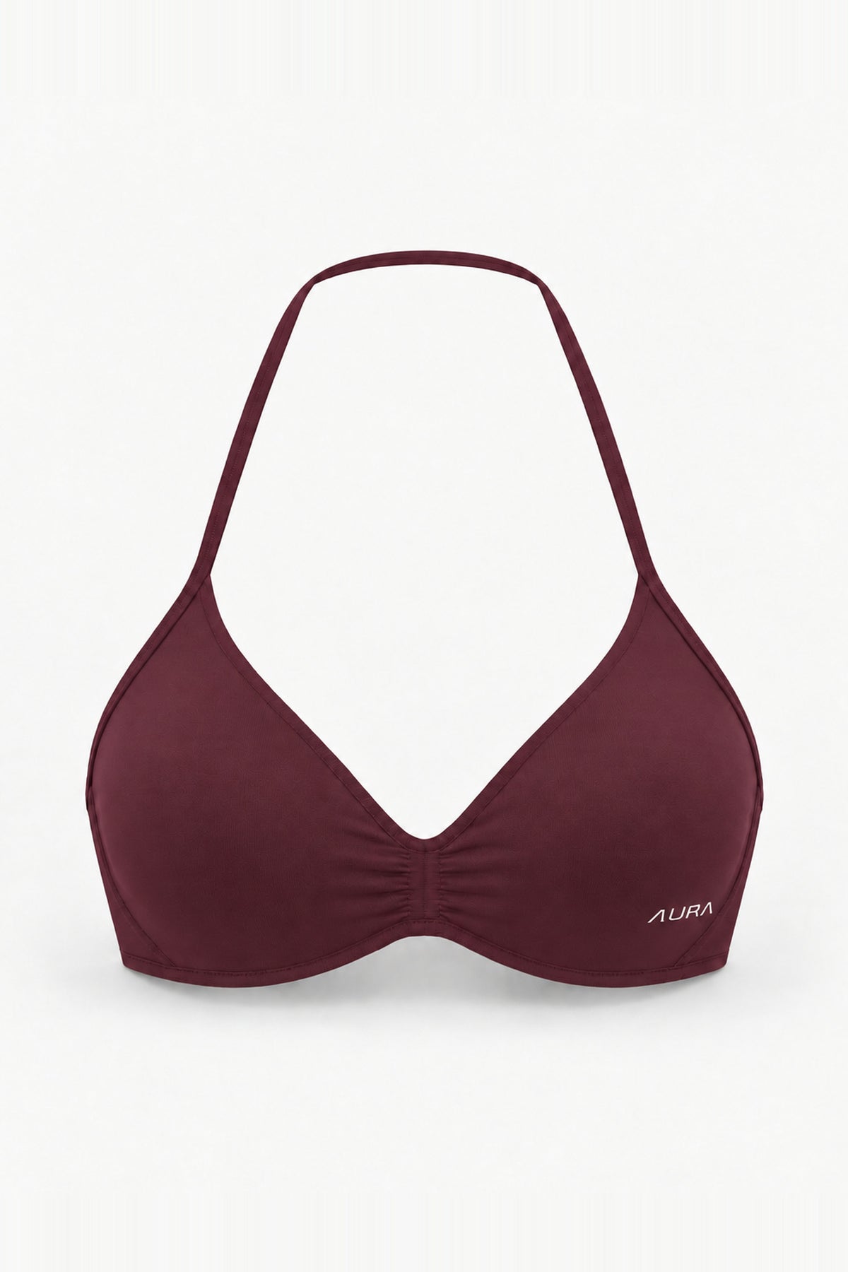 Form Micro Bra, Merlot ghost mannequin