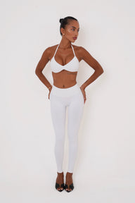 Form Strappy Bra — White