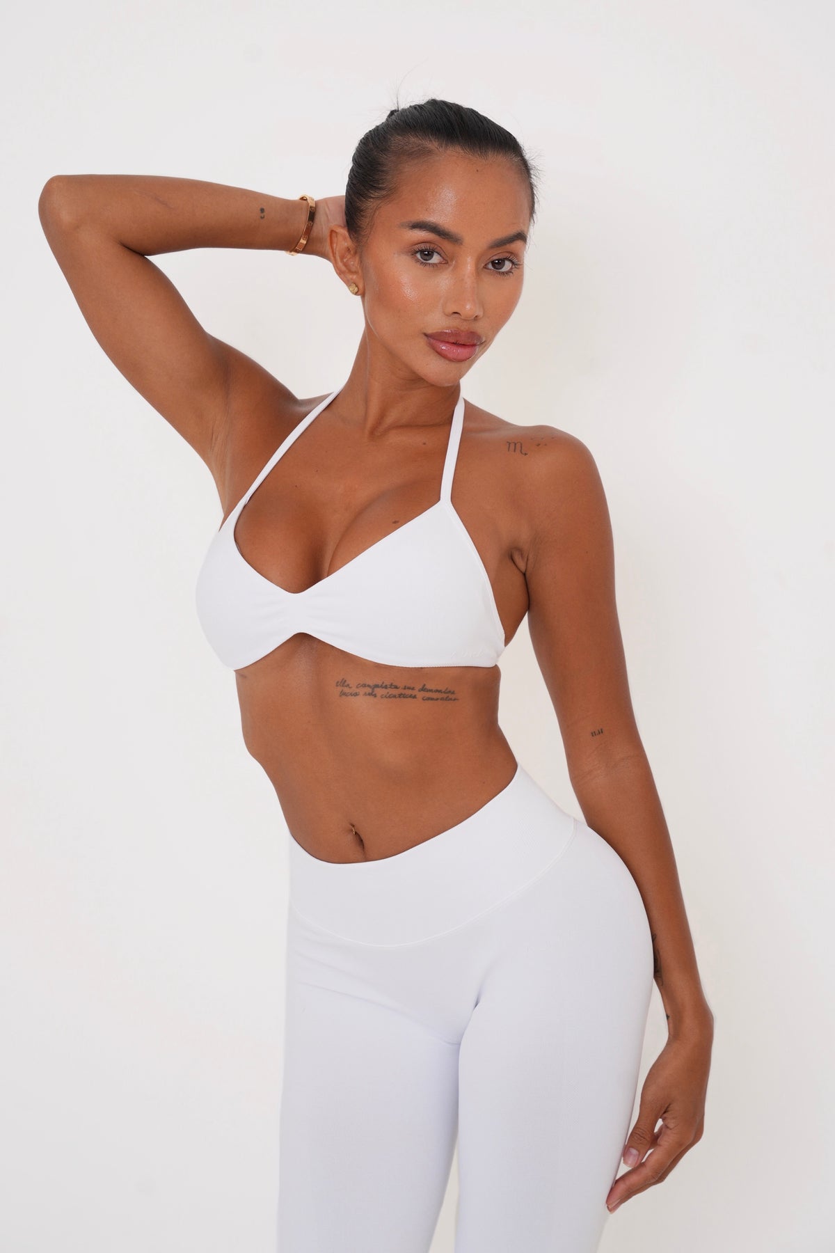 Form Strappy Bra — White
