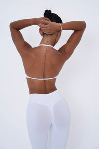 Form Strappy Bra — White