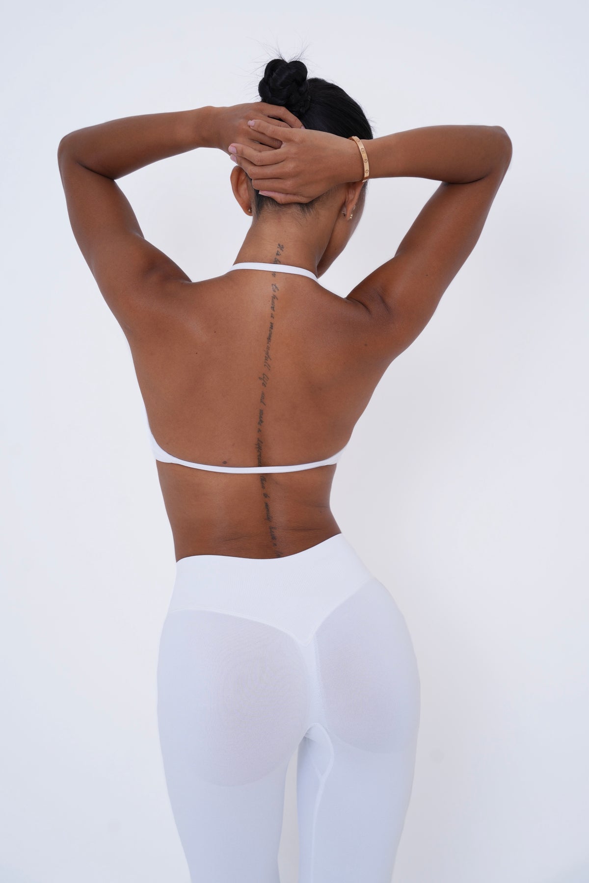 Form Strappy Bra — White