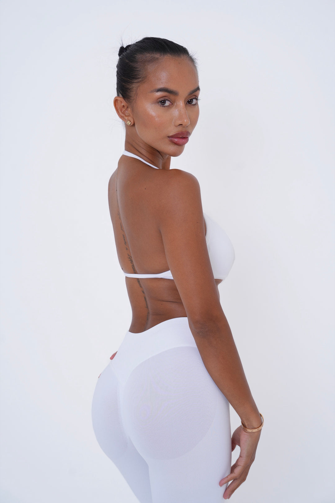 Form Strappy Bra — White