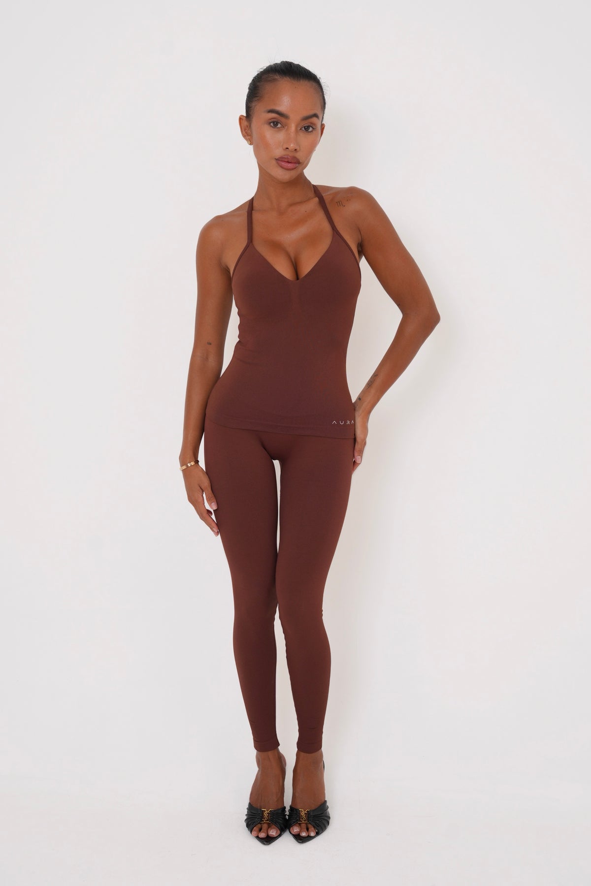 Form Strappy Top — Cocoa