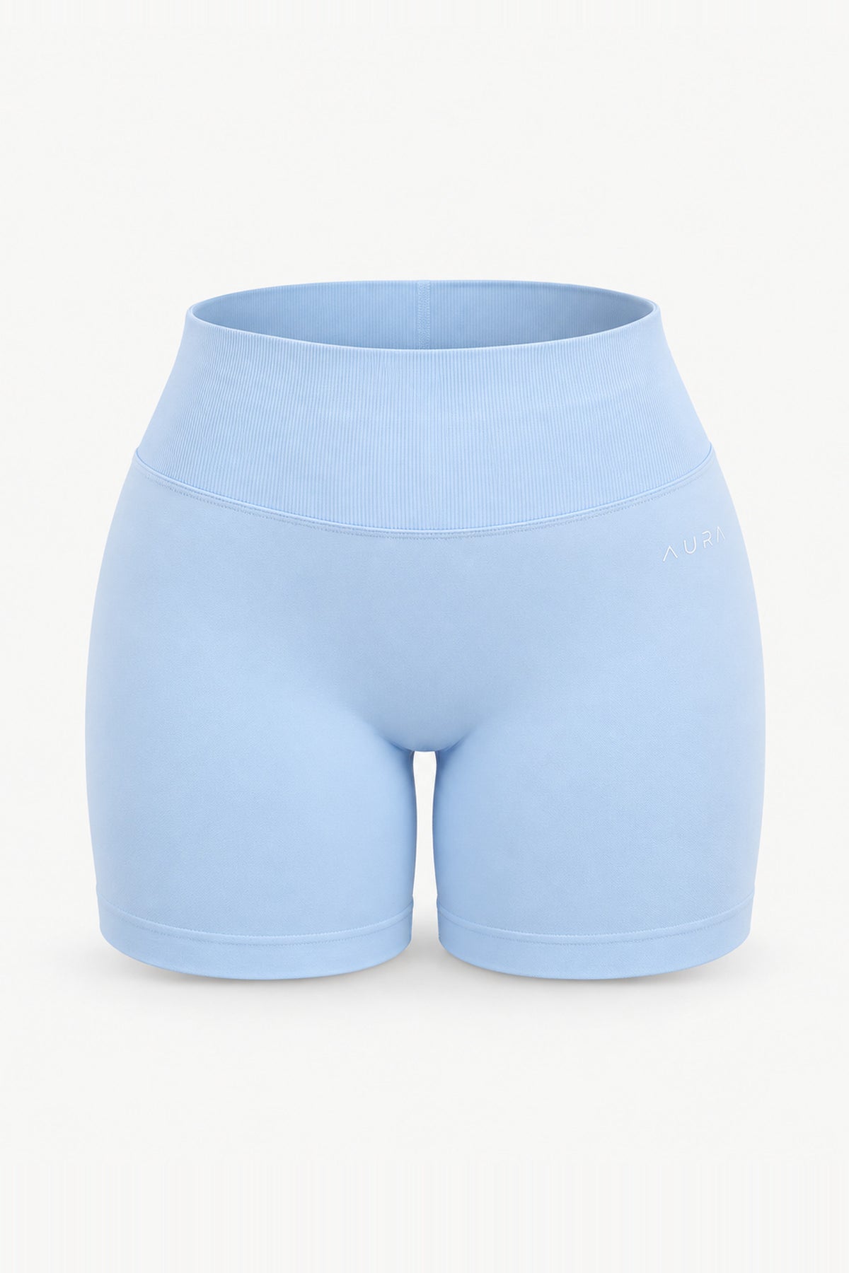 Form V Waist Scrunch Shorts, Lagoon ghost mannequin