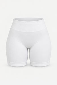 Form V Waist Scrunch Shorts, White ghost mannequin