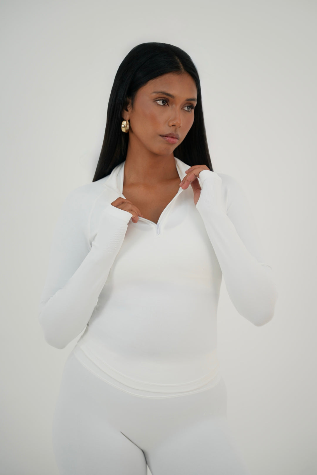 Form Zip Jacket — White