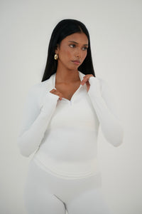 Form Zip Jacket — White